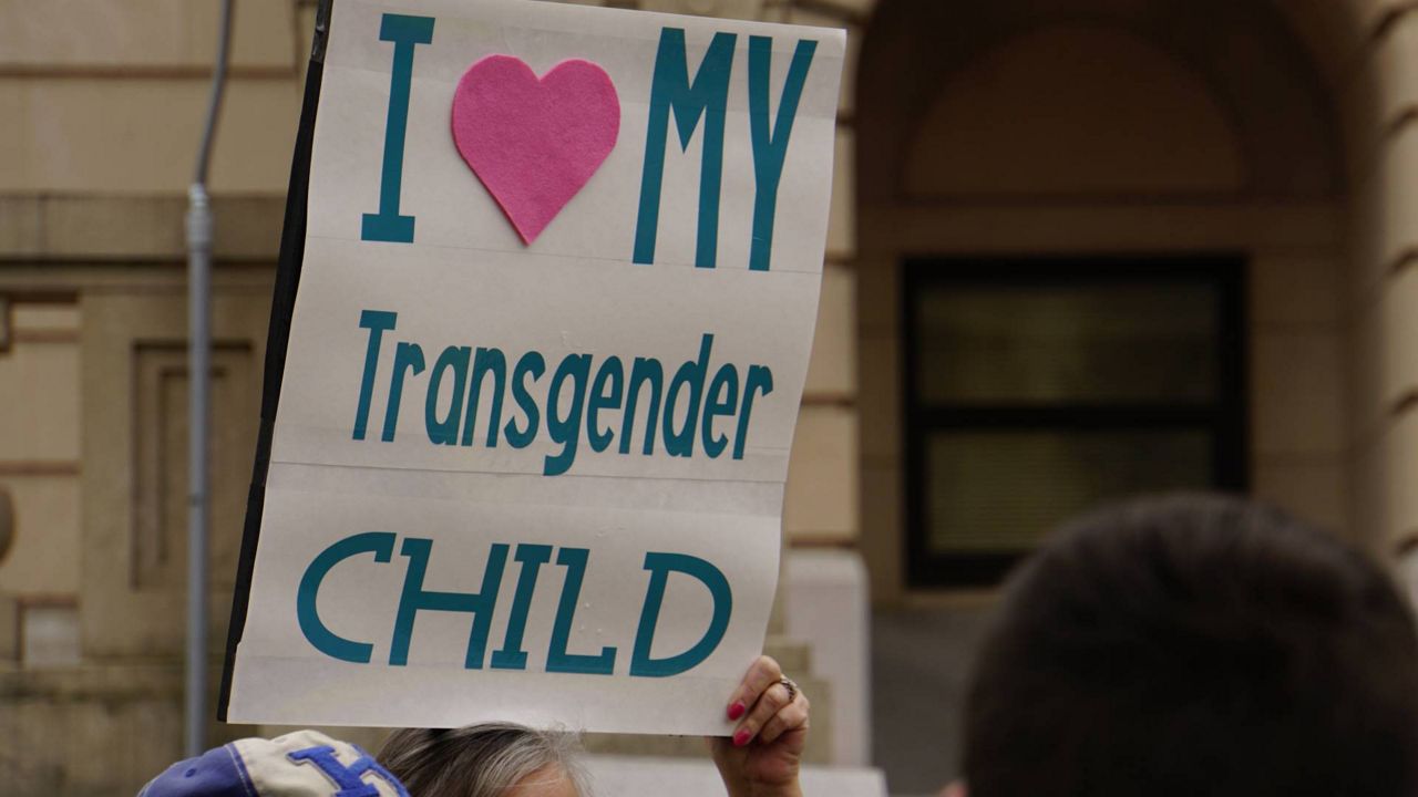 Senate Bill 150 prohibits gender transition services for minors, something the ACLU of Kentucky and National Center for Lesbian Rights says it "medically necessary health care for trans youth." They are suing to block portions of the law from going in to effect. (Spectrum News 1/Mason Brighton)