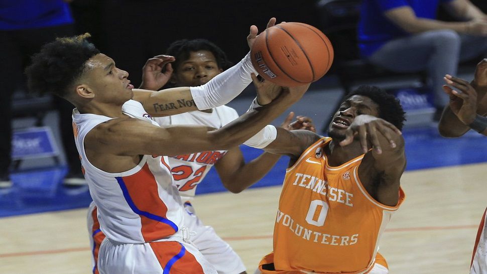 Tre Mann scored 12 points for the Gators against No. 6 Tennessee on Tuesday night.