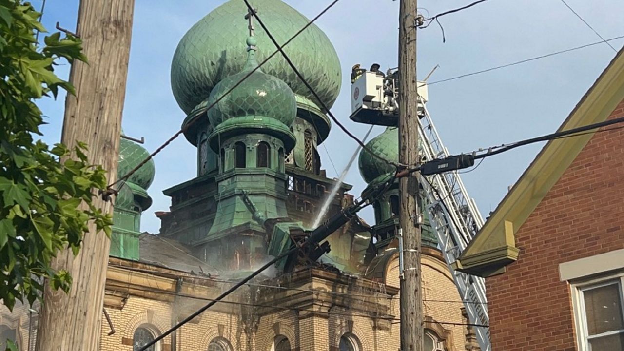 Historic St. Theodosius Cathedral damaged in fire