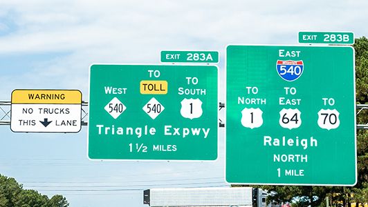 The cost to use the Triangle Expressway and the Monroe Expressway will rise in 2024. (N.C. Department of Transportation)