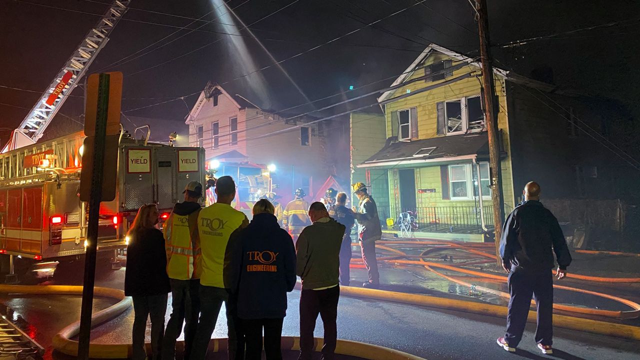 Troy Ninth Street Late Night Fire