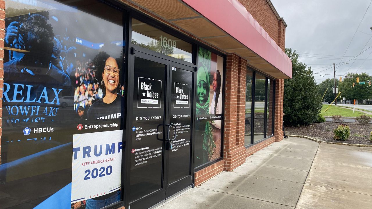 The Trump campaign is working to reach out to Black and Latino voters in North Carolina.