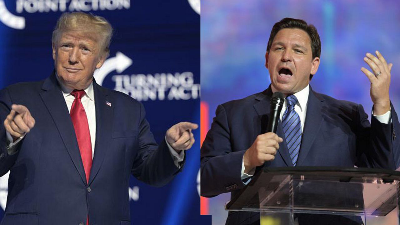 If Florida Gov. Ron DeSantis or former President Donald Trump eventually is elected president next year, it would be the first time Americans have chosen a Floridian to lead them. (File Images)