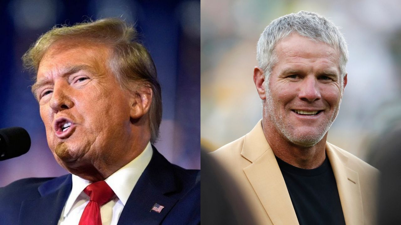 Donald Trump and Brett Favre