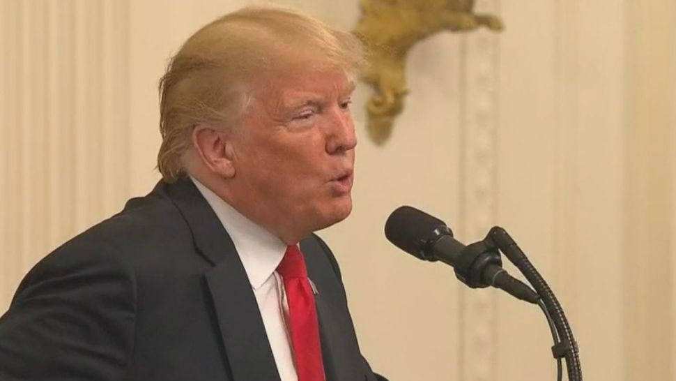 After not mentioning Michael Cohen or Paul Manafort by name at a campaign rally in West Virginia Tuesday evening, President Trump tweeted out some reaction to both cases on Wednesday morning. (Spectrum News file)