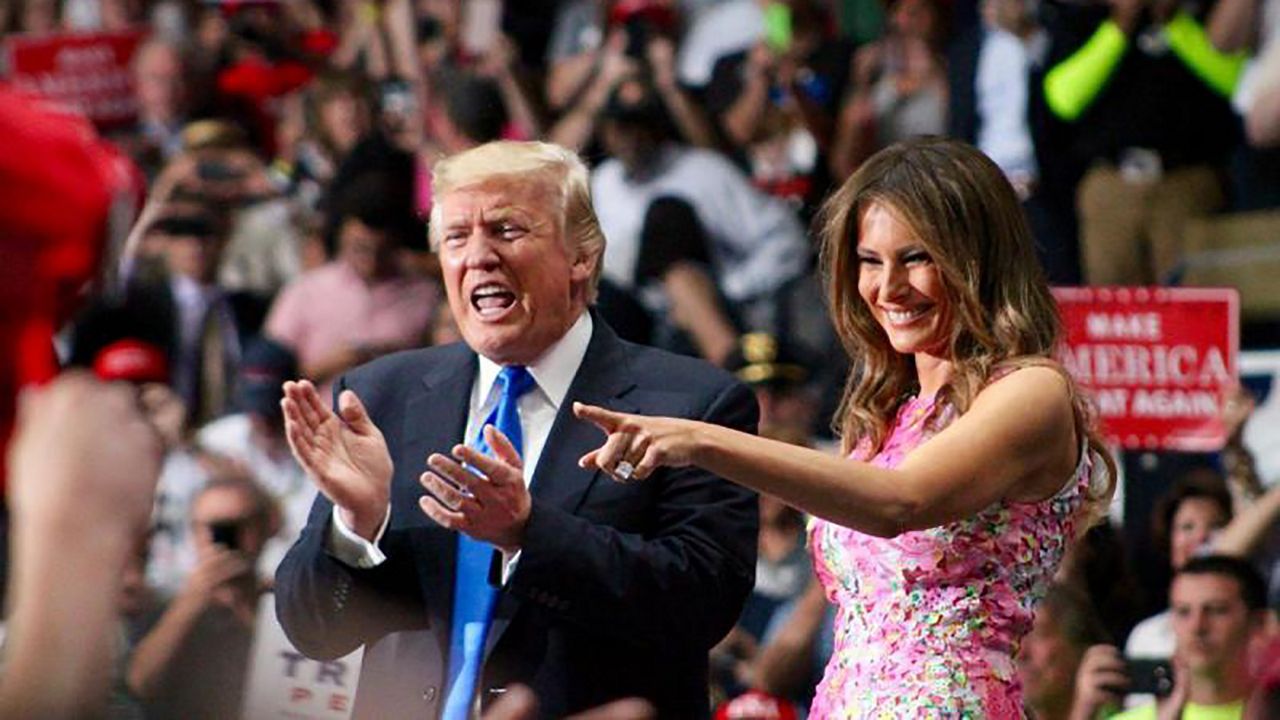Photo of President Trump and First Lady Melania Trump