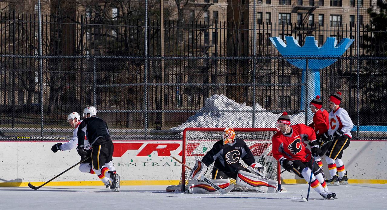 The two ice rinks located in Central Park are closed