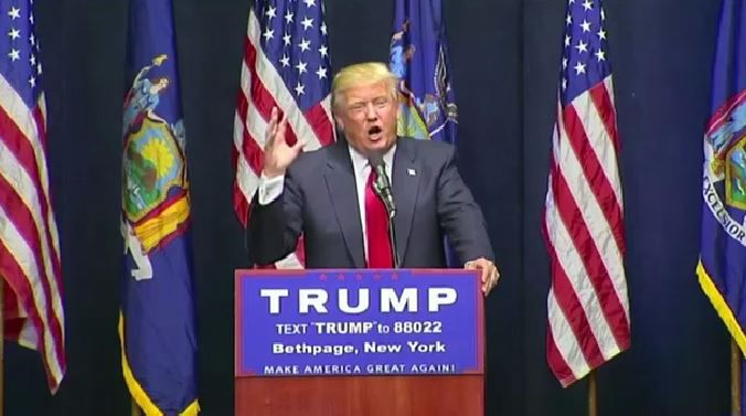 Trump Addresses Thousands at Long Island Rally