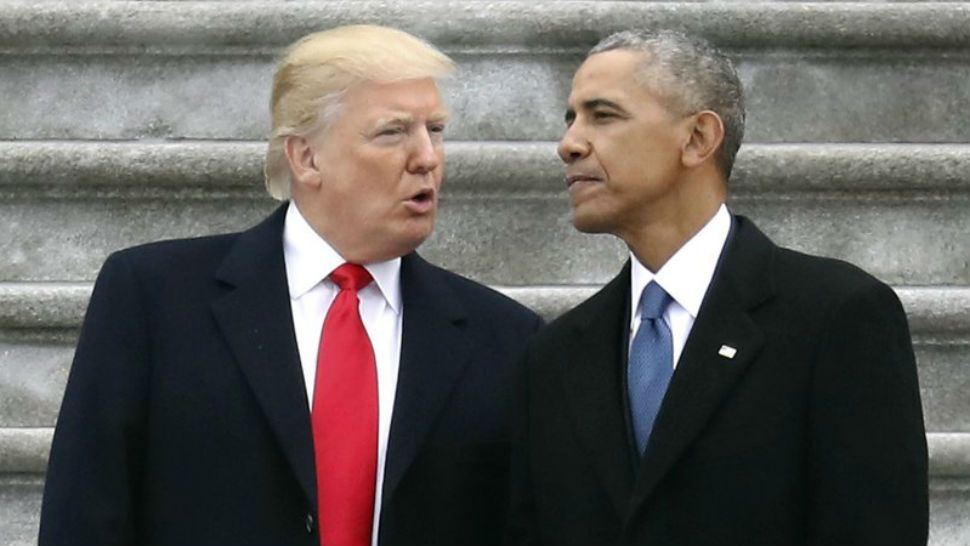 President Donald Trump and former Barack Obama will be in Florida to support their party's candidates. (File photo of Donald Trump and Barack Obama)