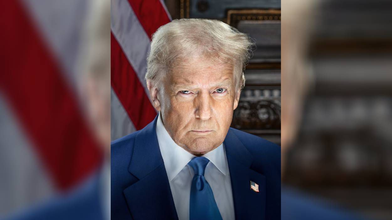 Donald Trump's official presidential portrait (Courtesy of Trump-Vance transition team)