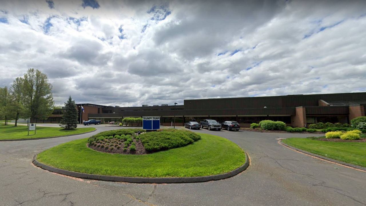 The Trumpf manufacturing building in Farmington, Conn., before Thursday's plane crash (Google Maps)