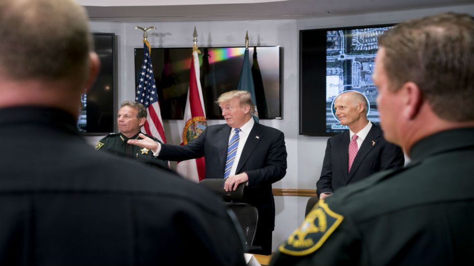 Trump spent the first days after the Feb. 14 school shooting in Florida fixated on the grieving and anguished students and parents
