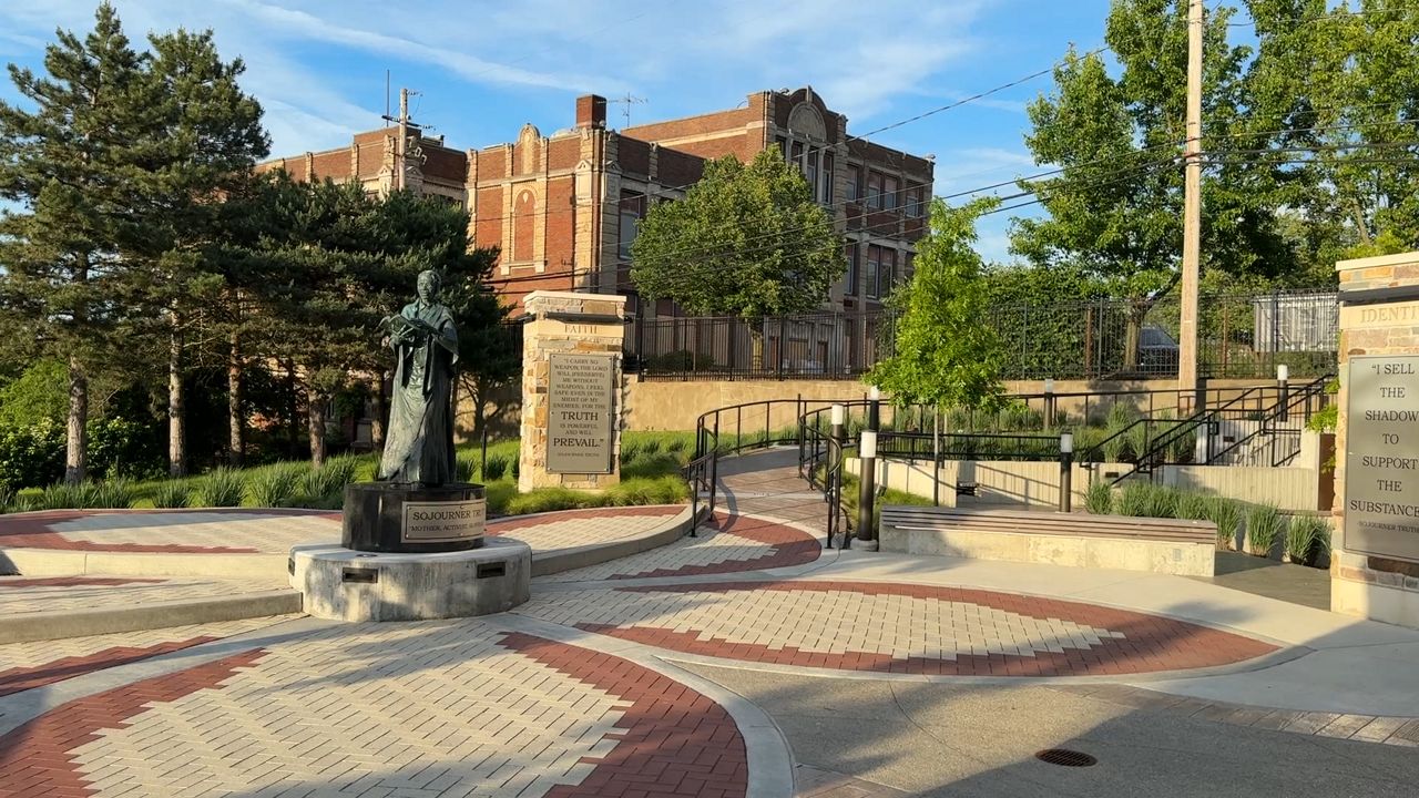 Sojourner Truth Legacy Plaza at the United Way of Summit & Medina headquarters in downtown Akron