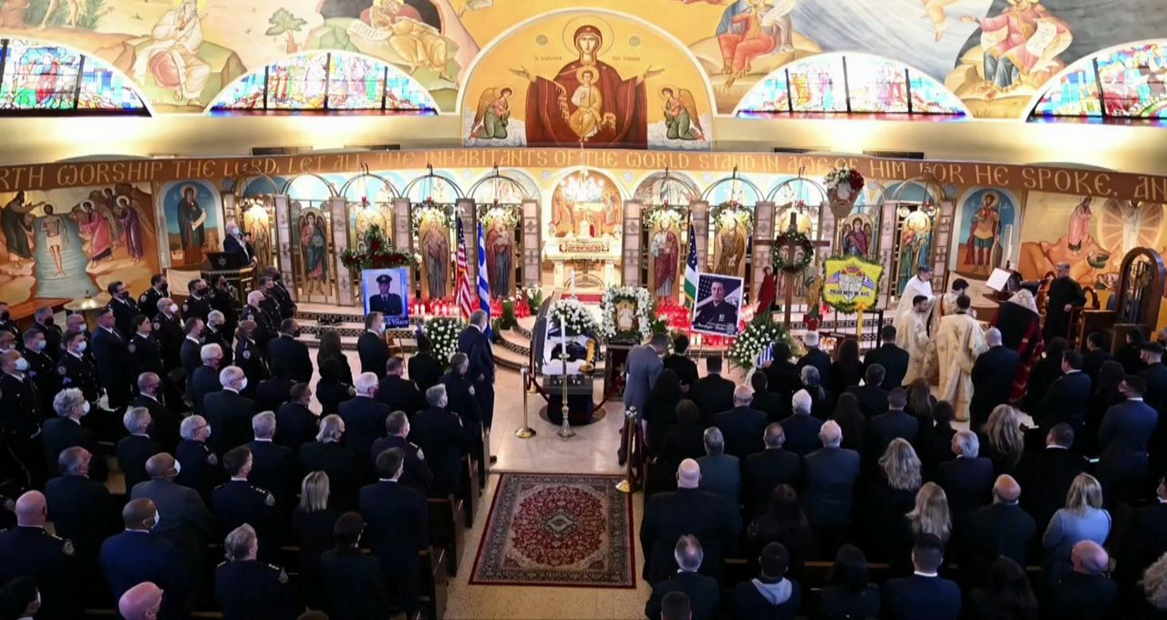 Funeral for NYPD officer Anastasios Tsakos