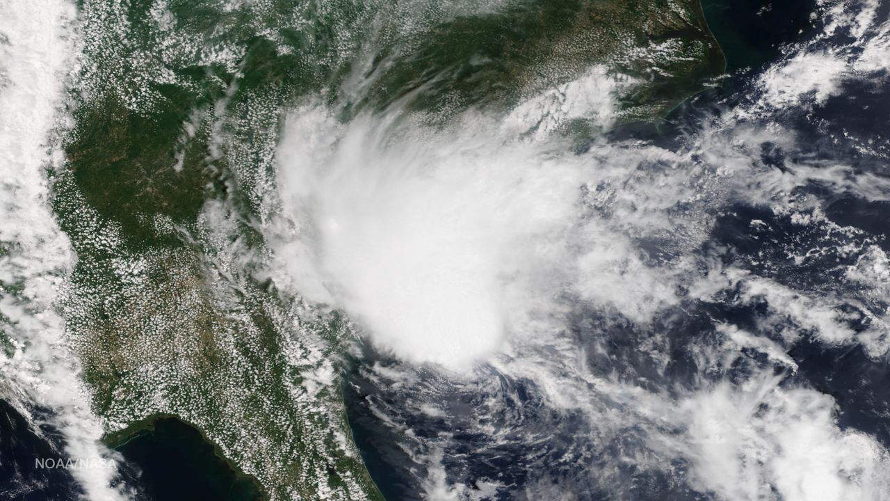 NOAA satellite image of Tropical Storm Bonnie in May 2016