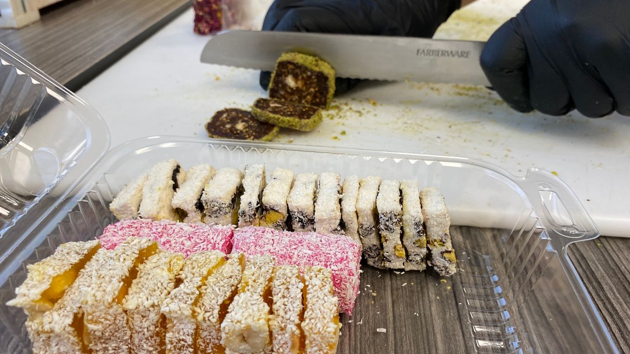 Chocolate and Nut Kingdom features international sweets