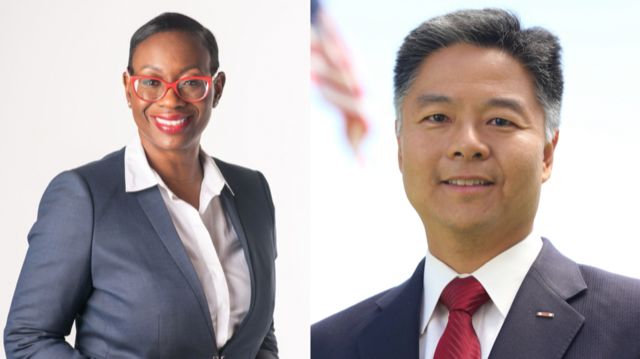 Nina Turner and Ted Lieu