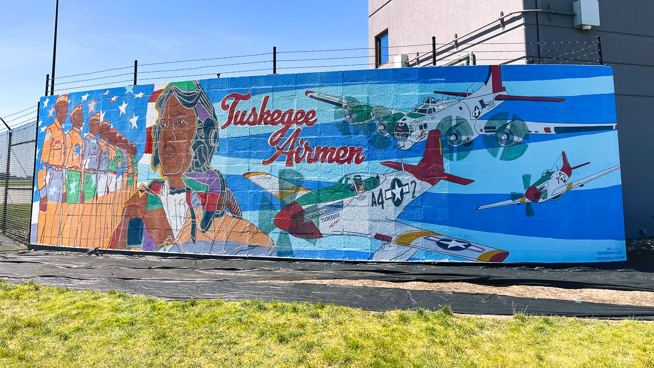 The Tuskegee Airmen Memorial. (Photo courtesy of Rickenbacker International Airport)