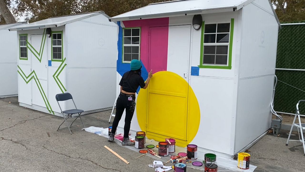 Arroyo Seco Tiny Home Village gets an artistic makeover