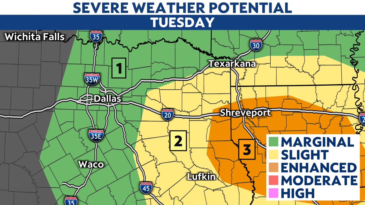 Major storm system to bring severe storms to North Texas