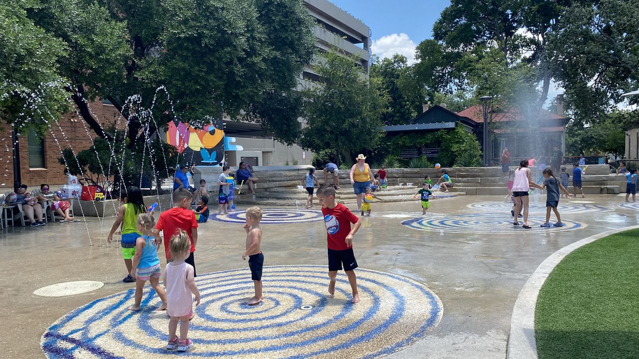 Splash pad fun in San Antonio