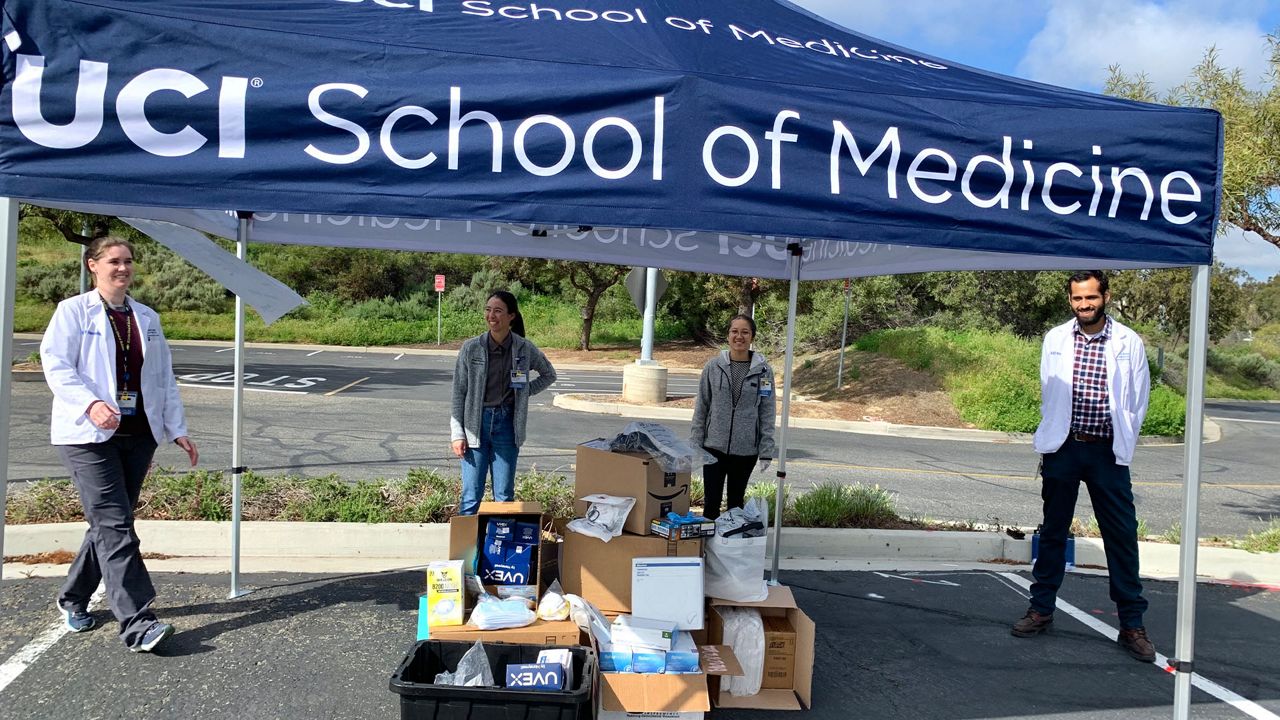 UCI Med Students Step up to Help Collect Masks and PPE