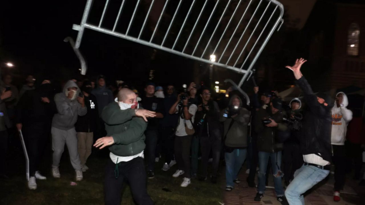 Violence erupts at UCLA's Gaza protests