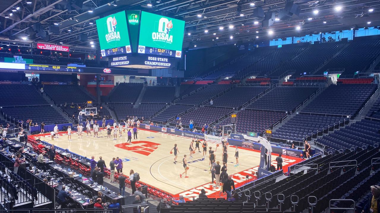 UD Arena is the center of the basketball world for the next two weeks. (Casey Weldon/Spectrum News 1)