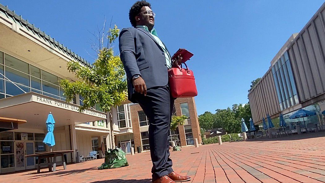 Lamar Richards on UNC Chapel Hill campus. 