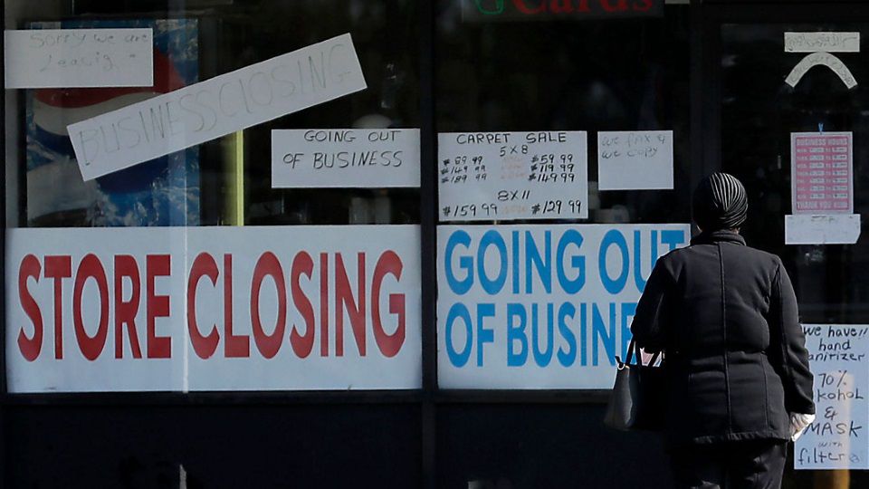 Store Closing sign