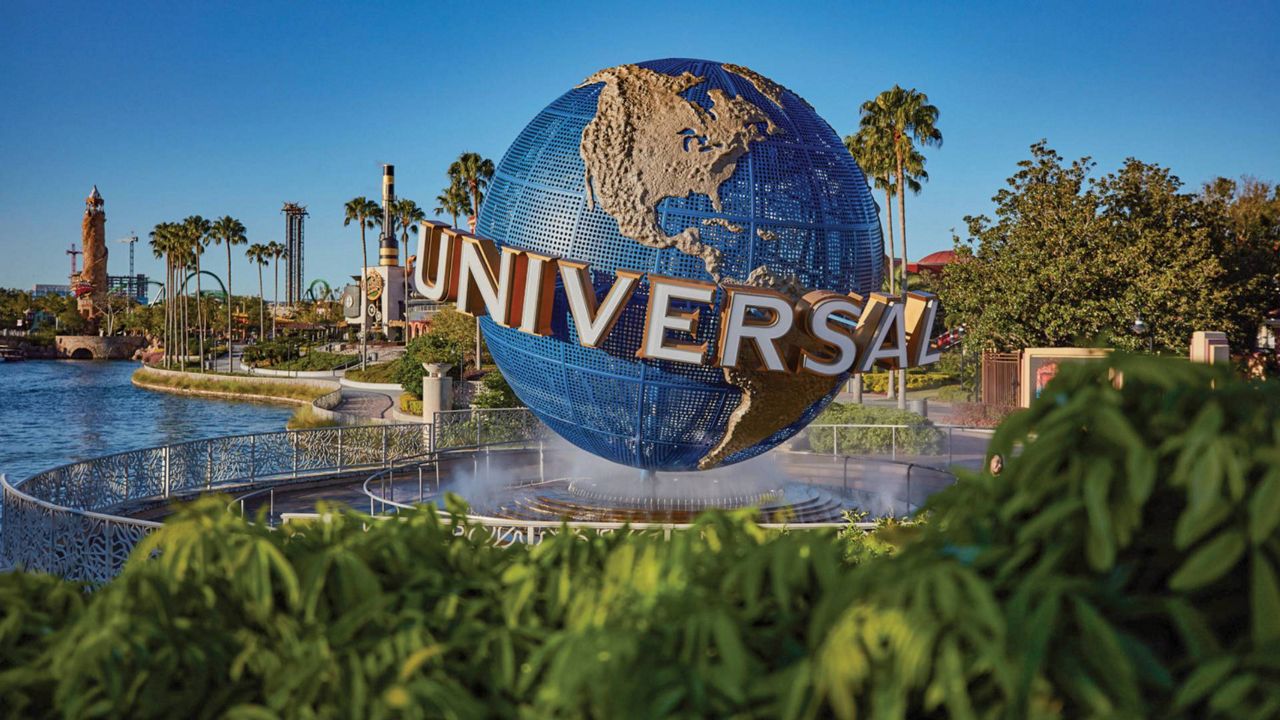 The Universal globe outside of Universal Studios Florida and Universal Islands of Adventure. (Photo Courtesy: Universal Orlando)