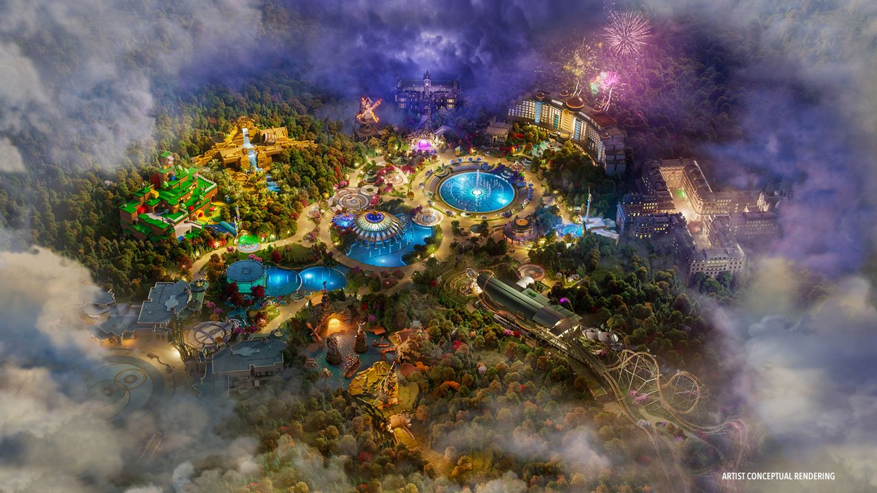 Artist conceptual rendering of Universal Orlando's Epic Universe park, set to open on May 22, 2025. (Courtesy of Universal Orlando)