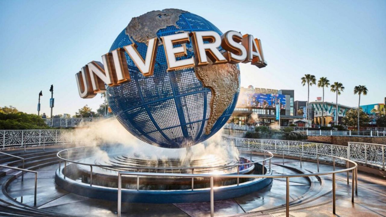 Universal Orlando's globe icon located outside of Universal Studios Florida. (Photo Courtesy: Universal Orlando)