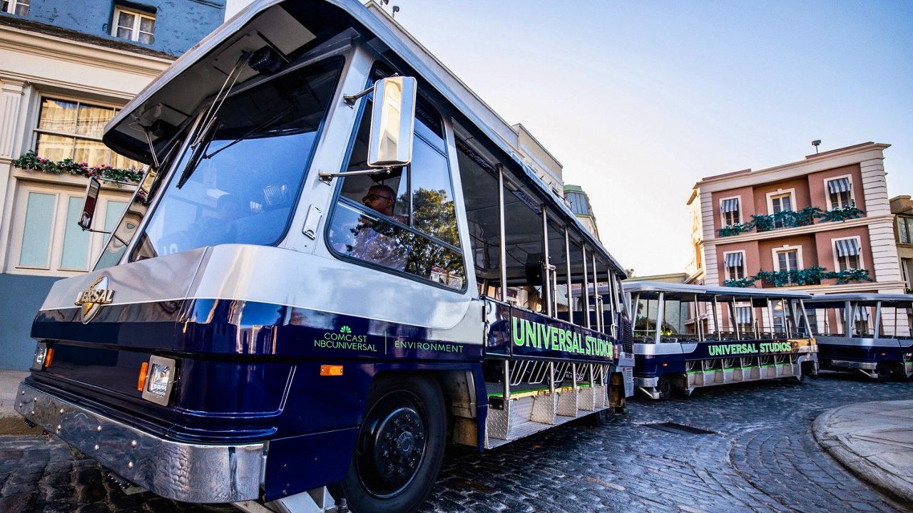 Universal Studios Hollywood Studio Tours trams go electric