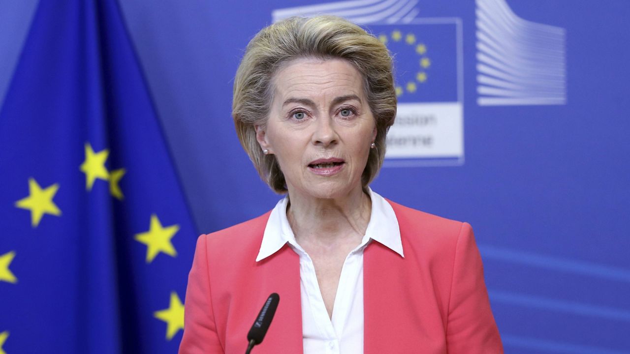 European Commission President Ursula Von der Leyen (Francois Walschaerts, Pool via AP)