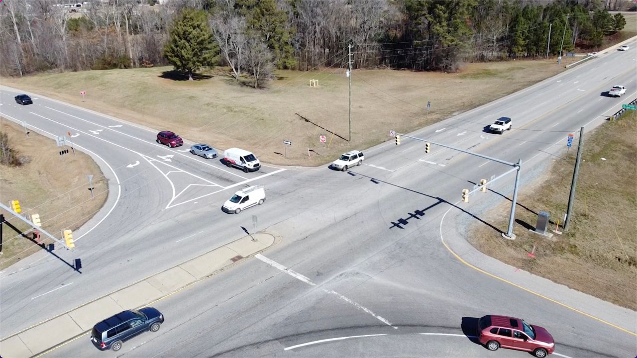 Planners will revitalize this intersection in Clayton for the Gateway 42 Project. (Spectrum News 1/Jenna Rae Gaertner)