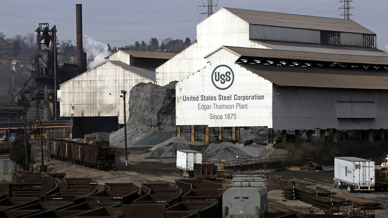 United States Steel's Edgar Thomson Plant in Braddock, Pa. is shown on Feb. 26, 2019. (AP Photo/Gene J. Puskar, File)