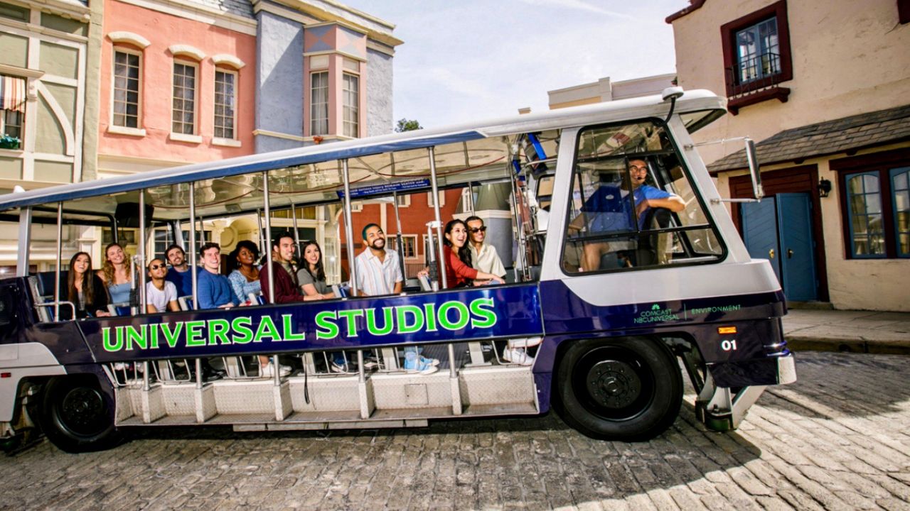 Universal Studios Hollywood Studio Tours trams go electric