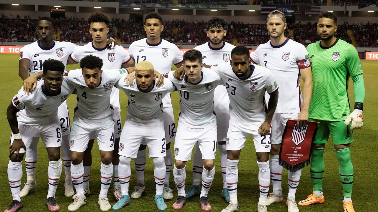 The U.S. men's team pictured in the 2022 World Cup. (Spectrum News)