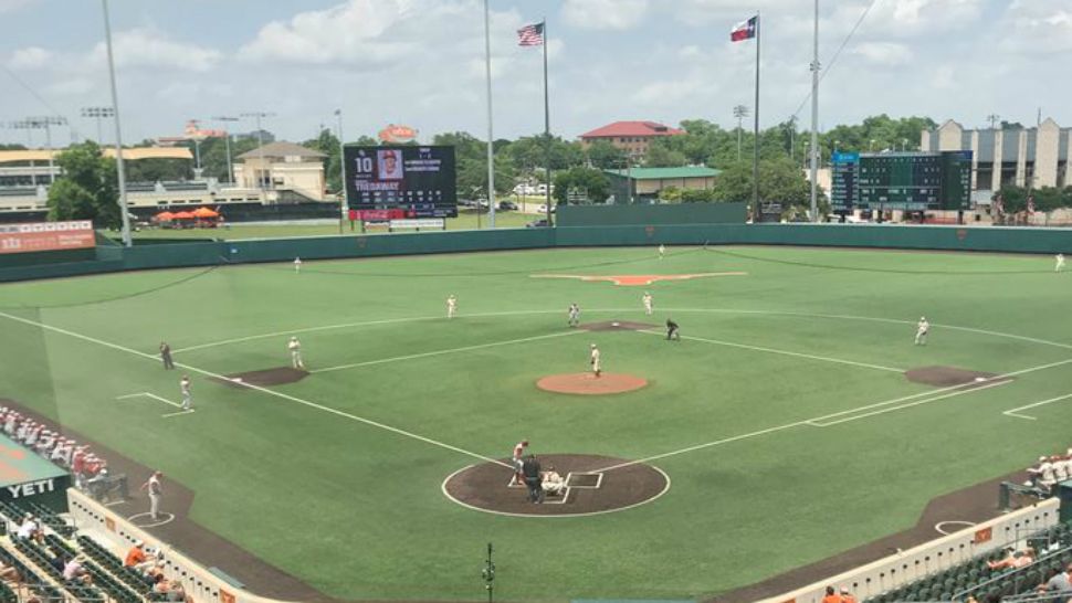 The Longhorns play ball on the UT campus in this image from May 2019. (Travis Recek/Spectrum News)