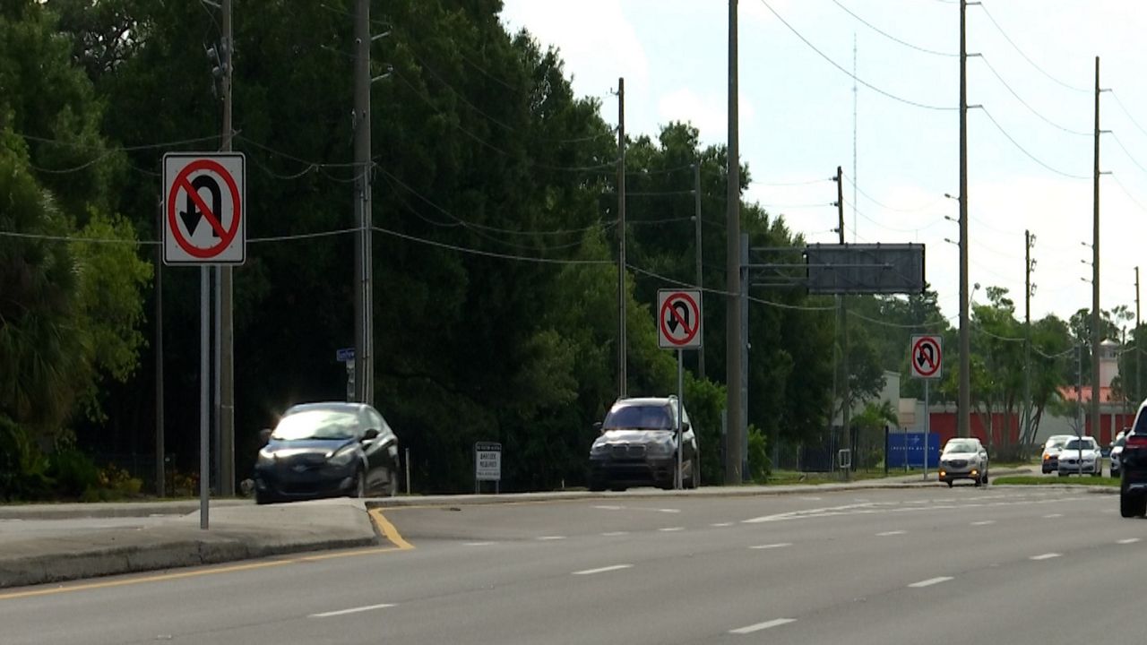 Drivers making illegal Uturns on busy Pinellas road