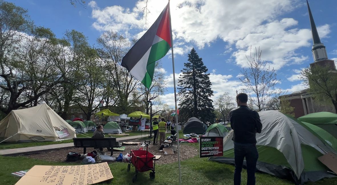 Protestors on UWM's campus continue to camp out