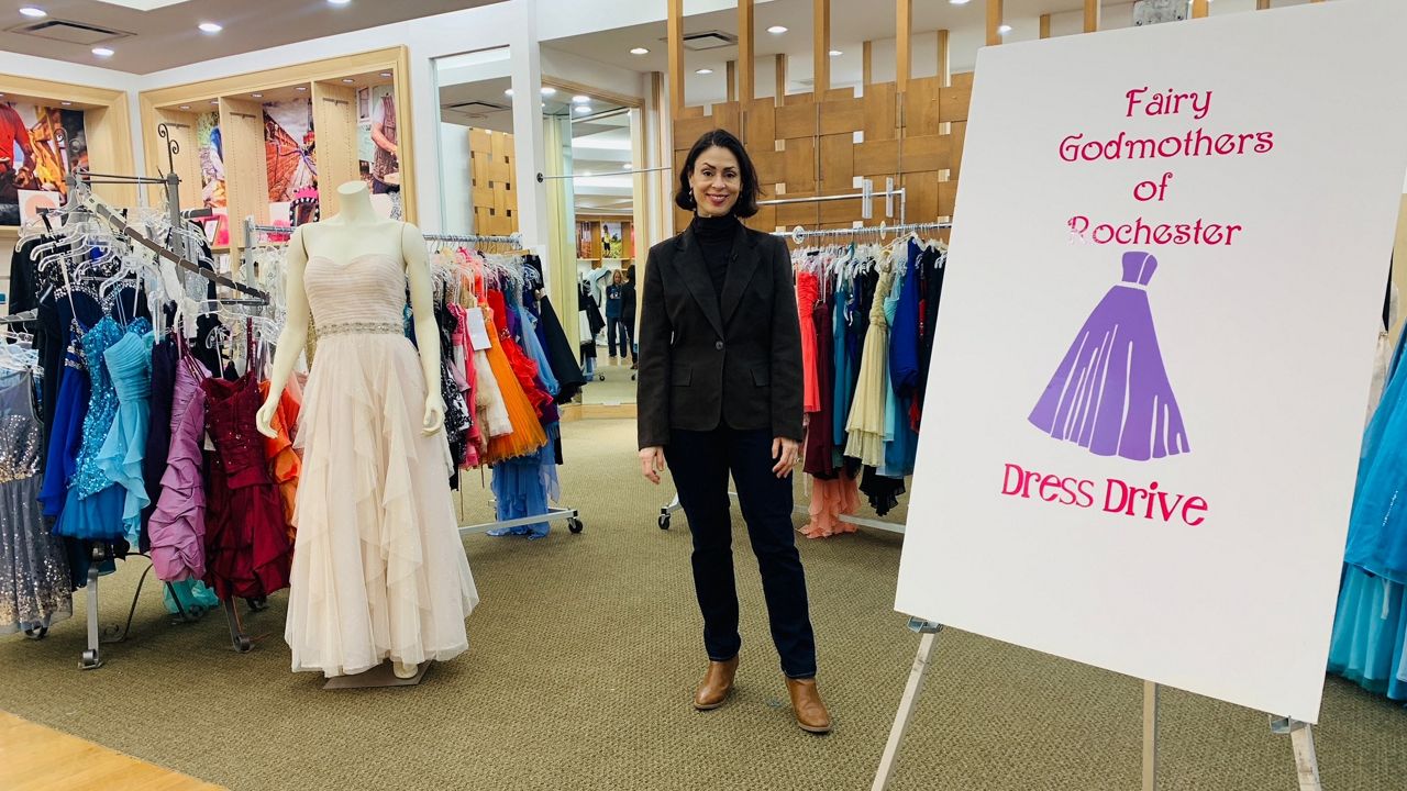 Fairy Godmothers of Greater Rochester dress donation drive