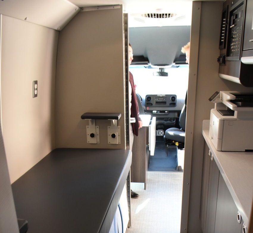 A partial look at the inside of an Equitas Health mobile clinic. (Photo courtesy of City of Cincinnati)