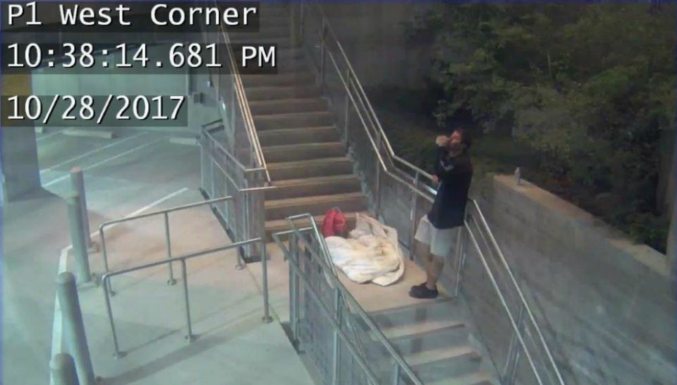 Police need help finding graffiti vandal at the new Austin Central Library. 