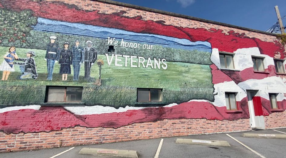 The mural is located along Fourth Avenue East & King Street.