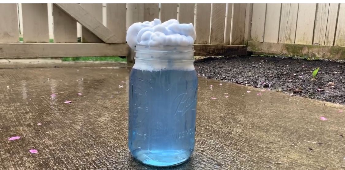Rain Cloud in A Jar Experiment