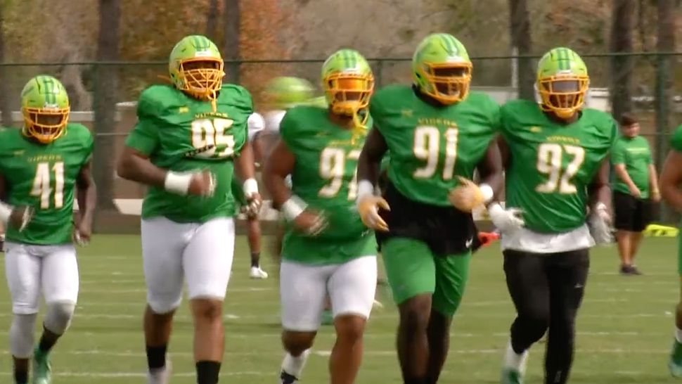 Tampa Bay Vipers' uniforms, helmet