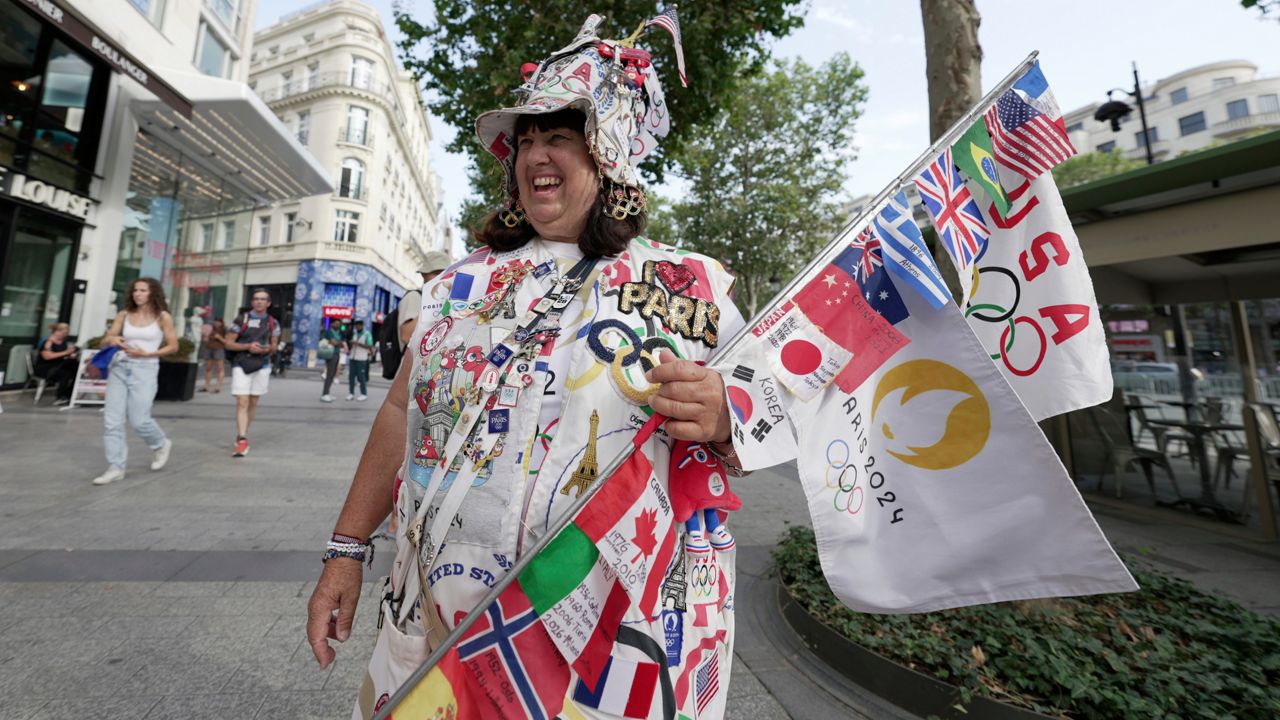 Vivianne Robinson poses a photo, during 2024 Summer Olympics, in Paris, France, on Tuesday. (AP Photo/Lujain Jo)