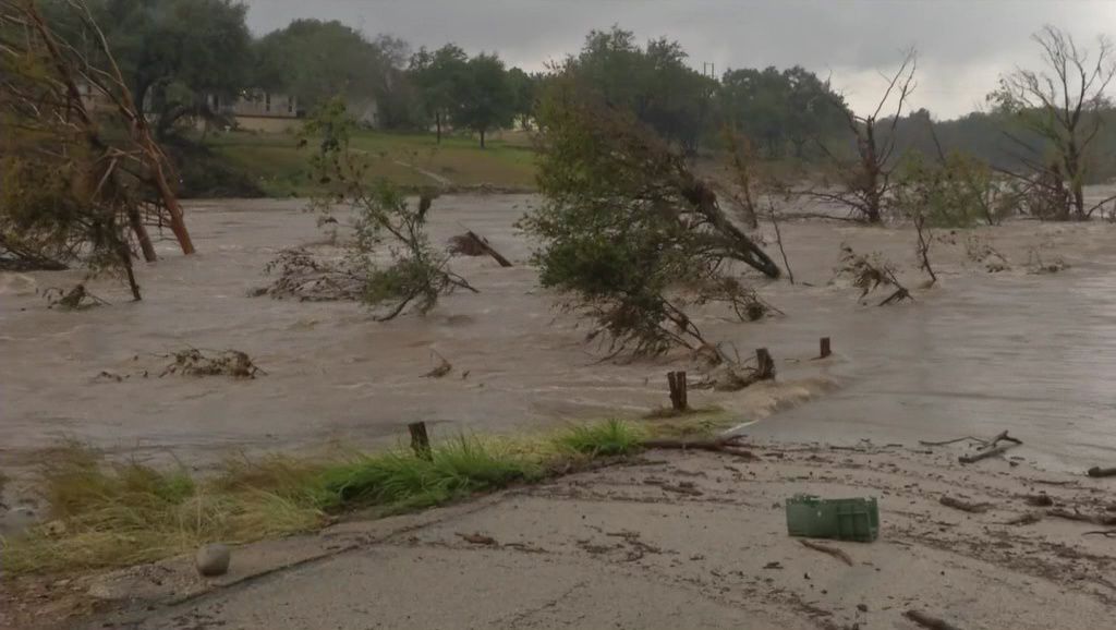 Flood Debris Removal Begins Along Blanco River